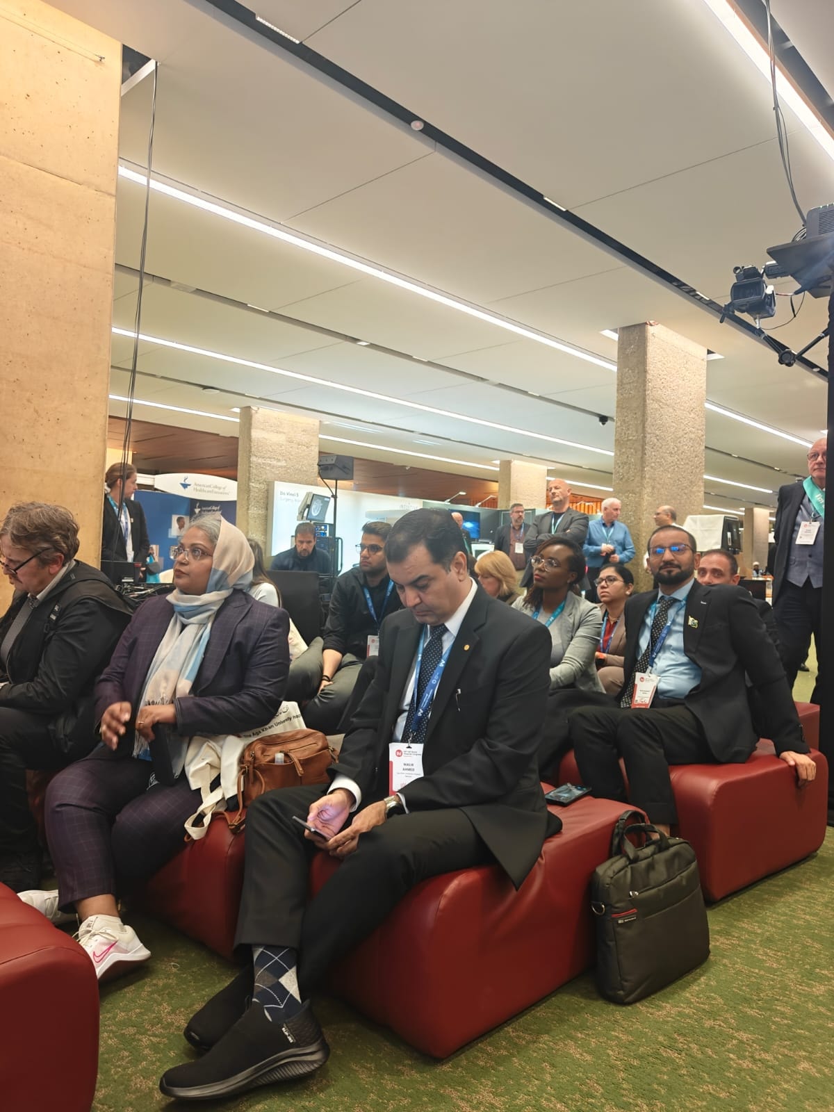 Dr. Sajid Mahmood Ashraf at the CICG Geneva for the 48th IHF World Hospital Congress